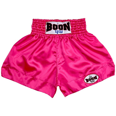 MT01PK Muay Thai Shorts BRIGHT PINK PLAIN - BOON Sport